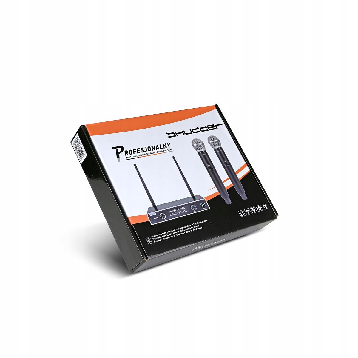 Mikrofon bezprzewodowy 1 kanał Shudder 1x ręczny Waga produktu z opakowaniem jednostkowym 3 kg