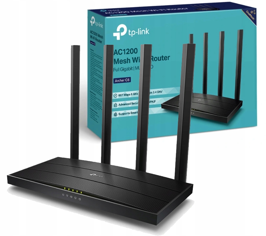 

Tp-link Archer C6 Router Wifi AC1200 Serwer Vpn