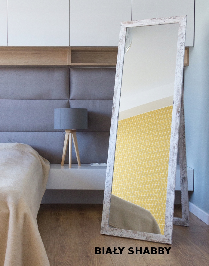 DUŻE lustro STOJĄCE rama PREMIUM 160x60 SHABBY Marka Profilmat