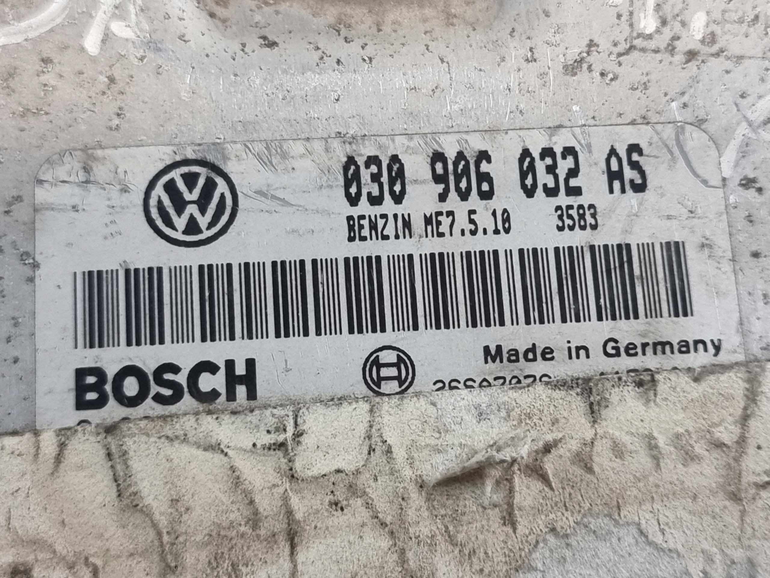 control unit computer of the engine OE 030906032AS SEAT AROSA 1.0B AUC 01r