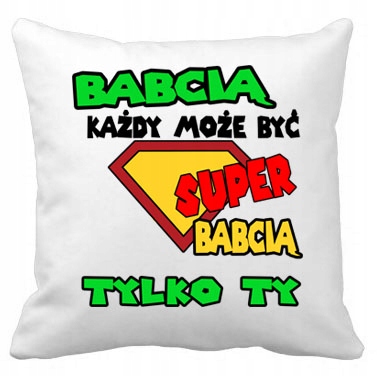 Prezent DZIEŃ DZIADKA I BABCI PODUSZKA Z NADRUKIEM