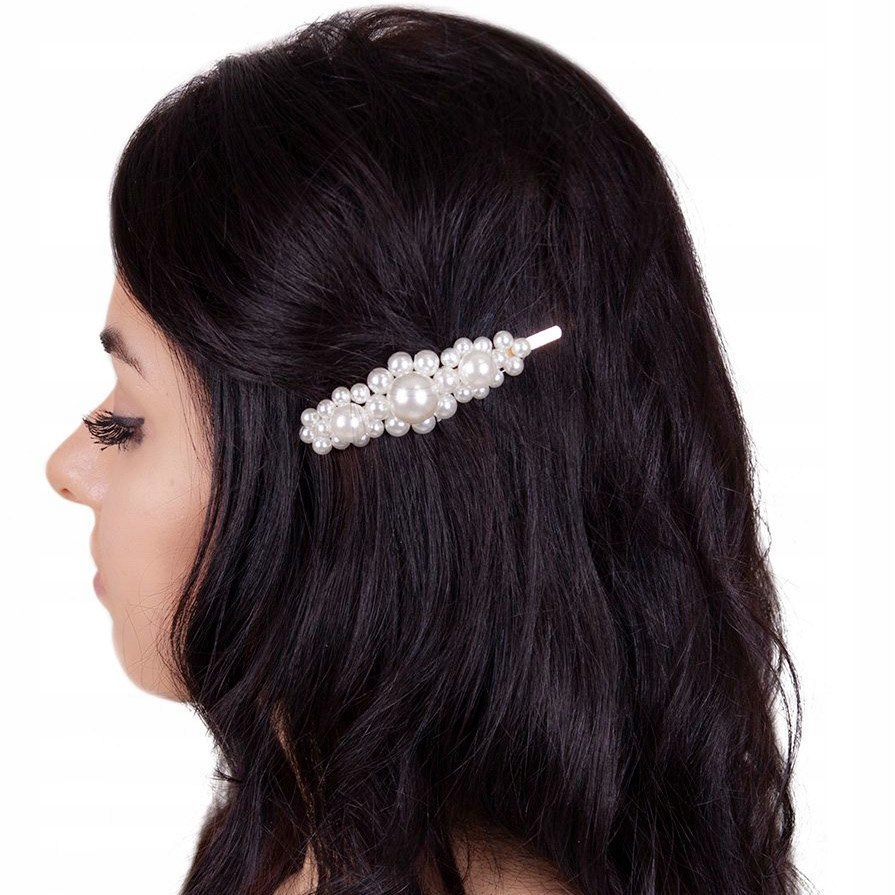 

Spinka Do Włosów wsuwka Perełki złota Ślub