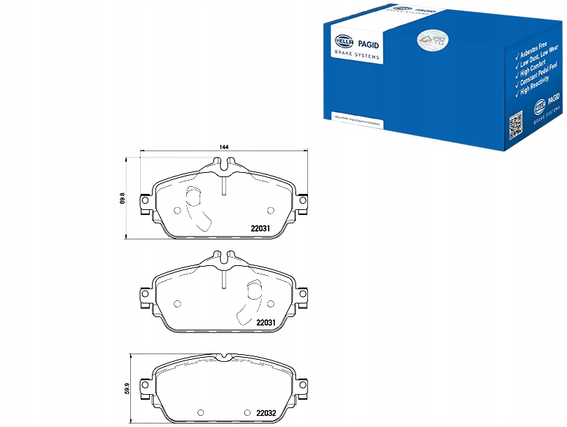 КОЛОДКИ ТОРМОЗНОЕ HELLA МЕРЗКИЙ 84203720 A00 35502154