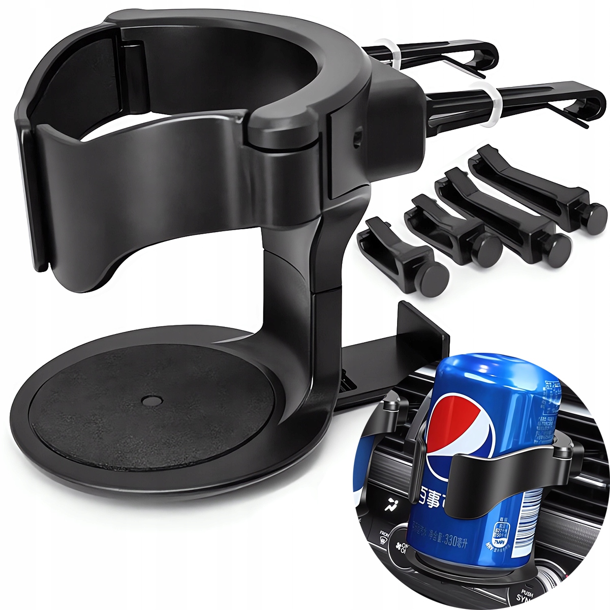 Uchwyt Samochodowy Na Kubek Napój napoje Do Kratki Nawiewu Samochodu Auta