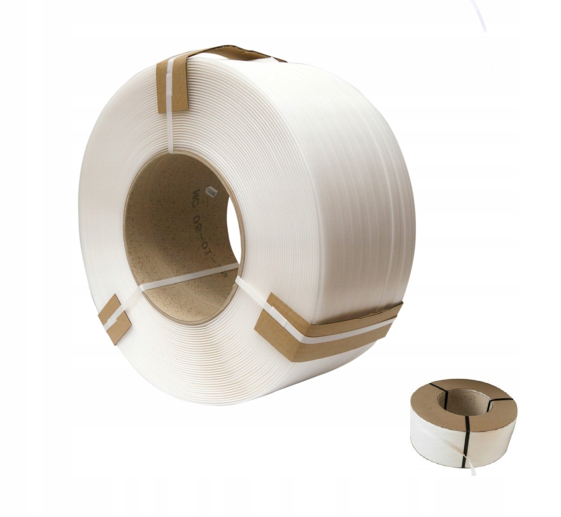 Taśma Pp 16mm/1000m Do Pakowania Spinania Bandowania Palet biała Pp