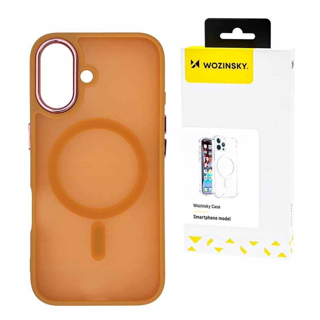 Etui Wozinsky Fashion Case MagSafe na Samsung Galaxy S25 Ultra pomarańczo
