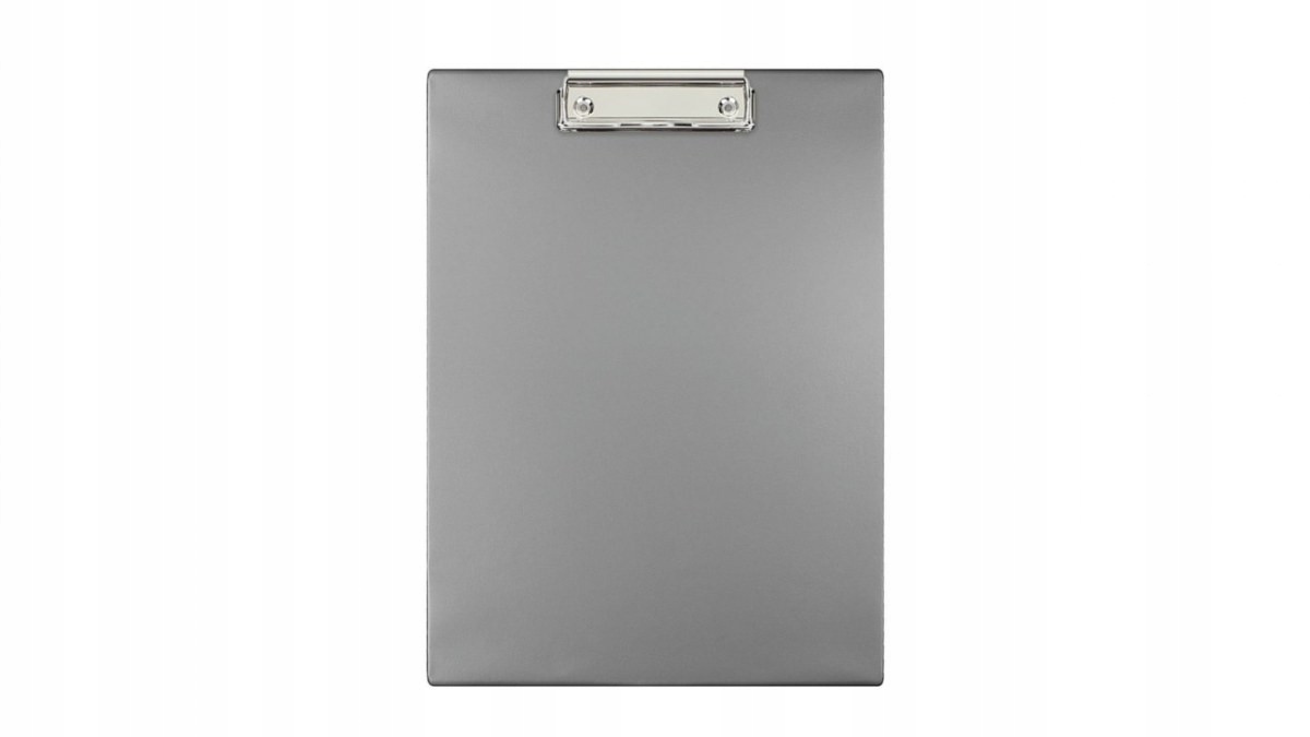 BIURFOL PODKŁADKA DESKA Z KLIPEM A4 TECZKA TWARDA Kolor szary