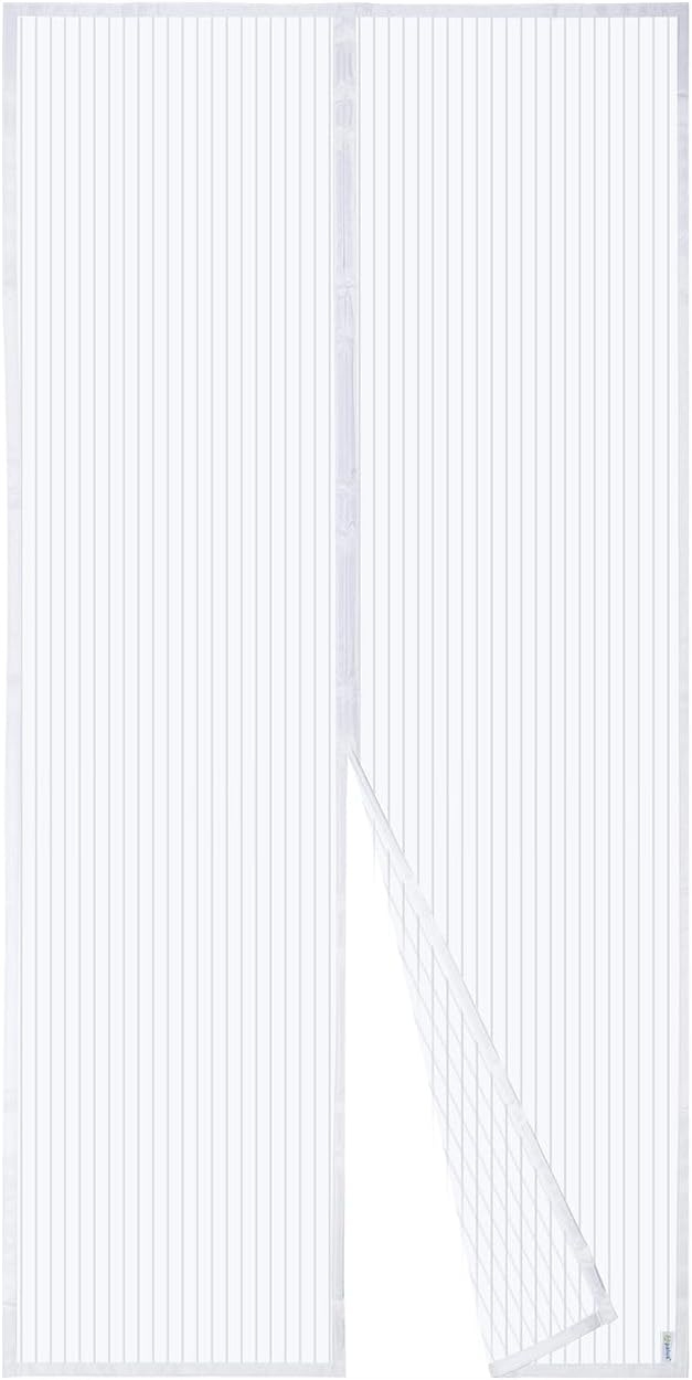 Moskytiéra na dveře 120 cm x 210 cm bílá magnetická Apalus Proti Hmyzu