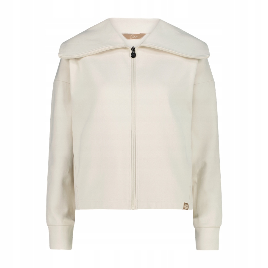 Mikina Leisure na zip Cmp 35M4306/A126 Bílá 36(XS)