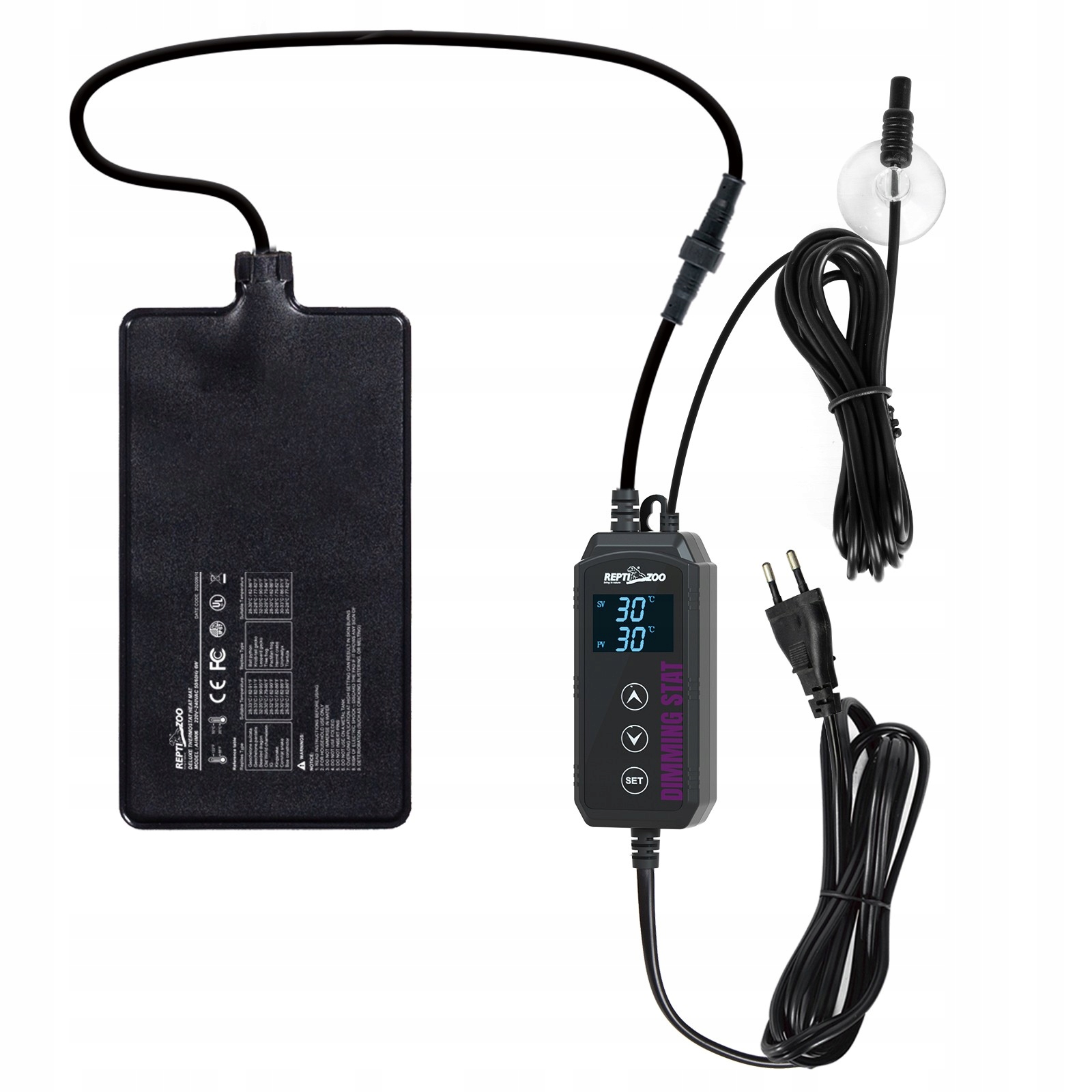 Levně Repti-zoo Ultraúsporná Podložka S LCD Termostatem, Voděodolná A Přesná