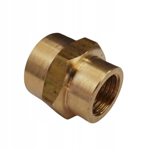 

Mosiężna Mufa Redukcyjna 3/8''x1/4' Mocna Redukcja
