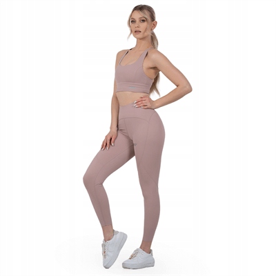 Sfd Wear Legginsy Smooth High Różowe L Treningowe Wysoki Stan Na Siłownię