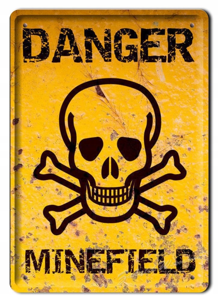 Danger Metalowy Szyld Vintage Retro #05713