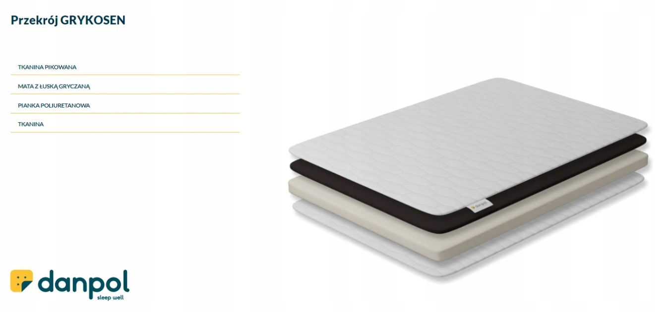 Materac GRYKOSEN gryczany 120x60 DANPOL Marka Danpol