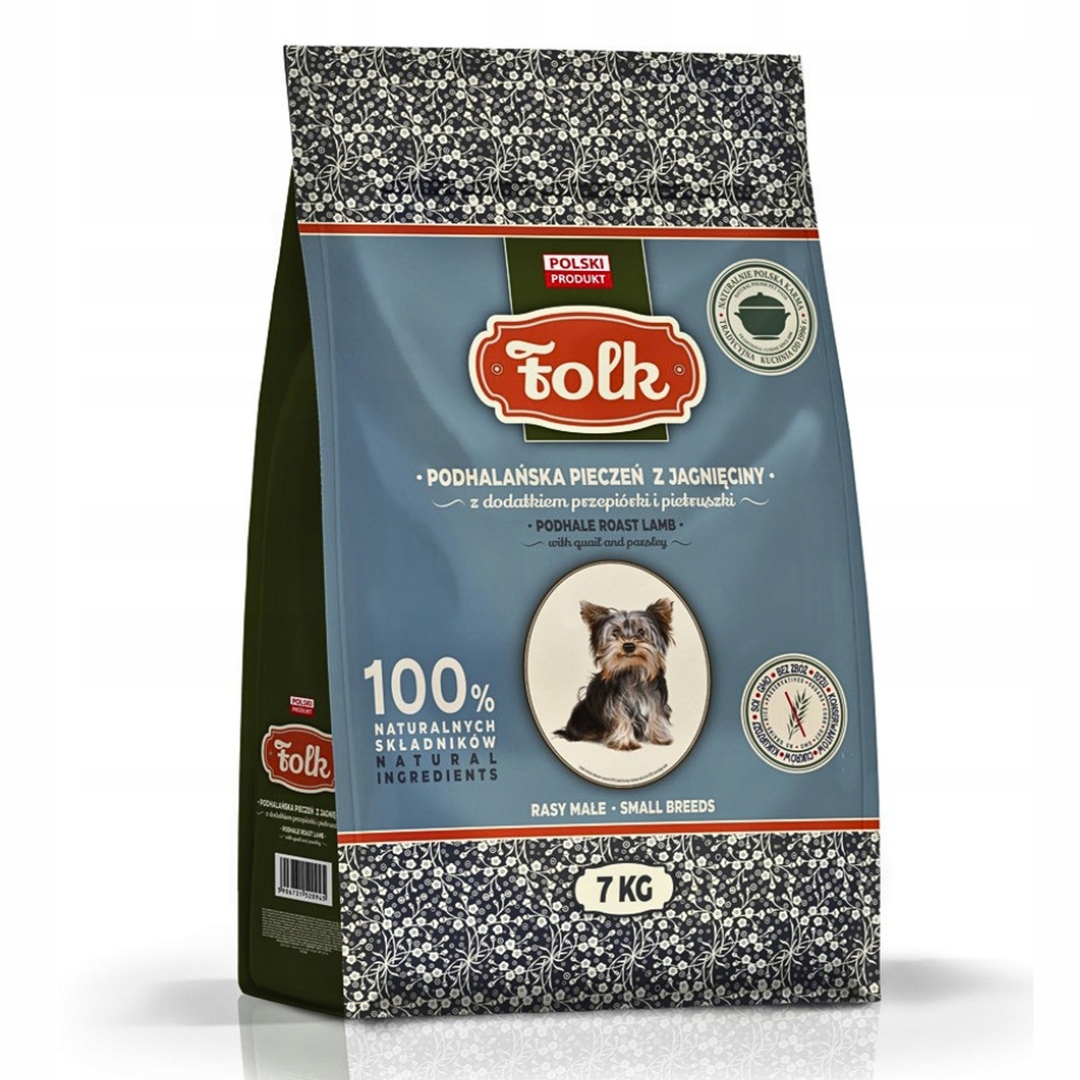 Folk Mini Sucha Karma Dla Psa Podhalańska pieczeń z jagnięciny York 7kg