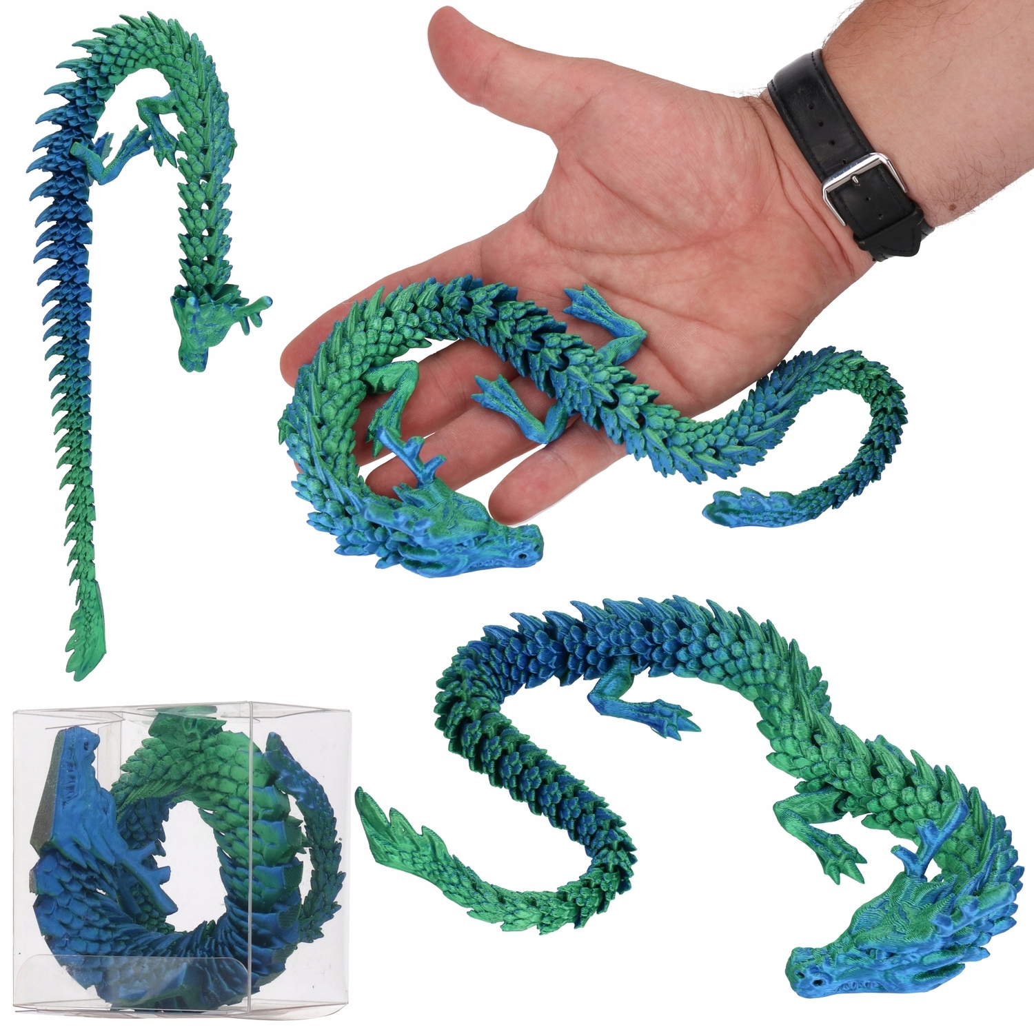 Figurka 3D Smok z drukarki, Tik Toka 45cm mikołajki