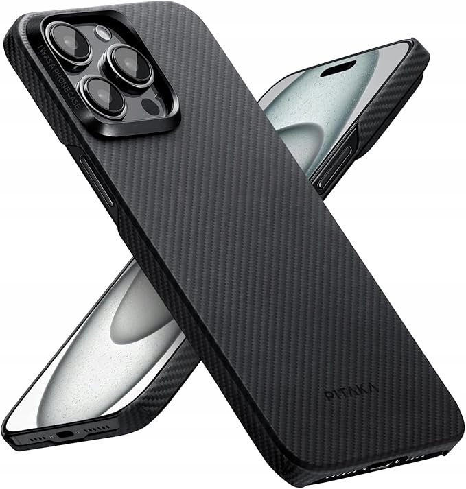 Etui Pitaka Ultra-slim Do Iphone 16 Pro Czarne Plecki Magez Case