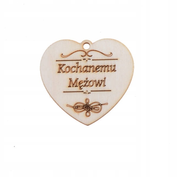 10 szt. serce zawieszka Kochanemu Mężowi