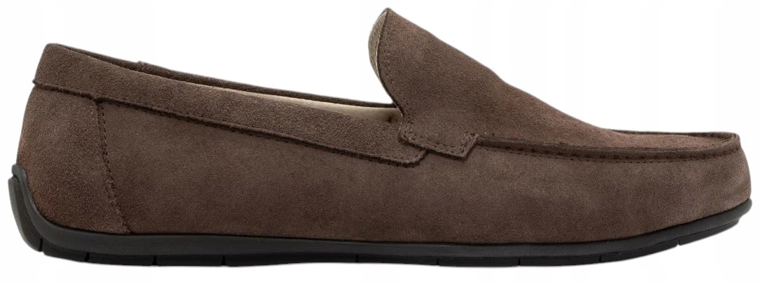 Pánské Kožené Mokasíny Elegantní, Stylové Casual, Šedé Ryłko 44