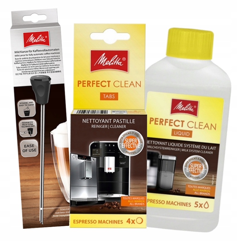 Sada pro čištění mléčného kávovaru a lanka na napěňování mléka