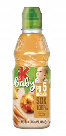 Levně Kubuś Baby Džus 100% po 5. měsíci jablko banán mrkev 6 x 300 ml [kauce]