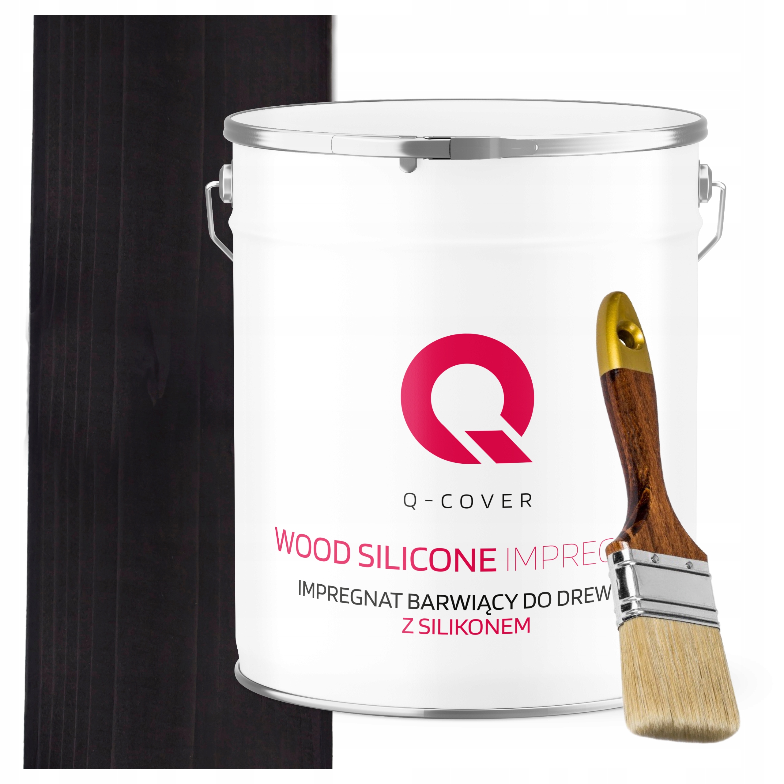 Impregnace Na Dřevo Extra Barva Se Silikonem Chron Trvanlivá Černá 5L Štětec