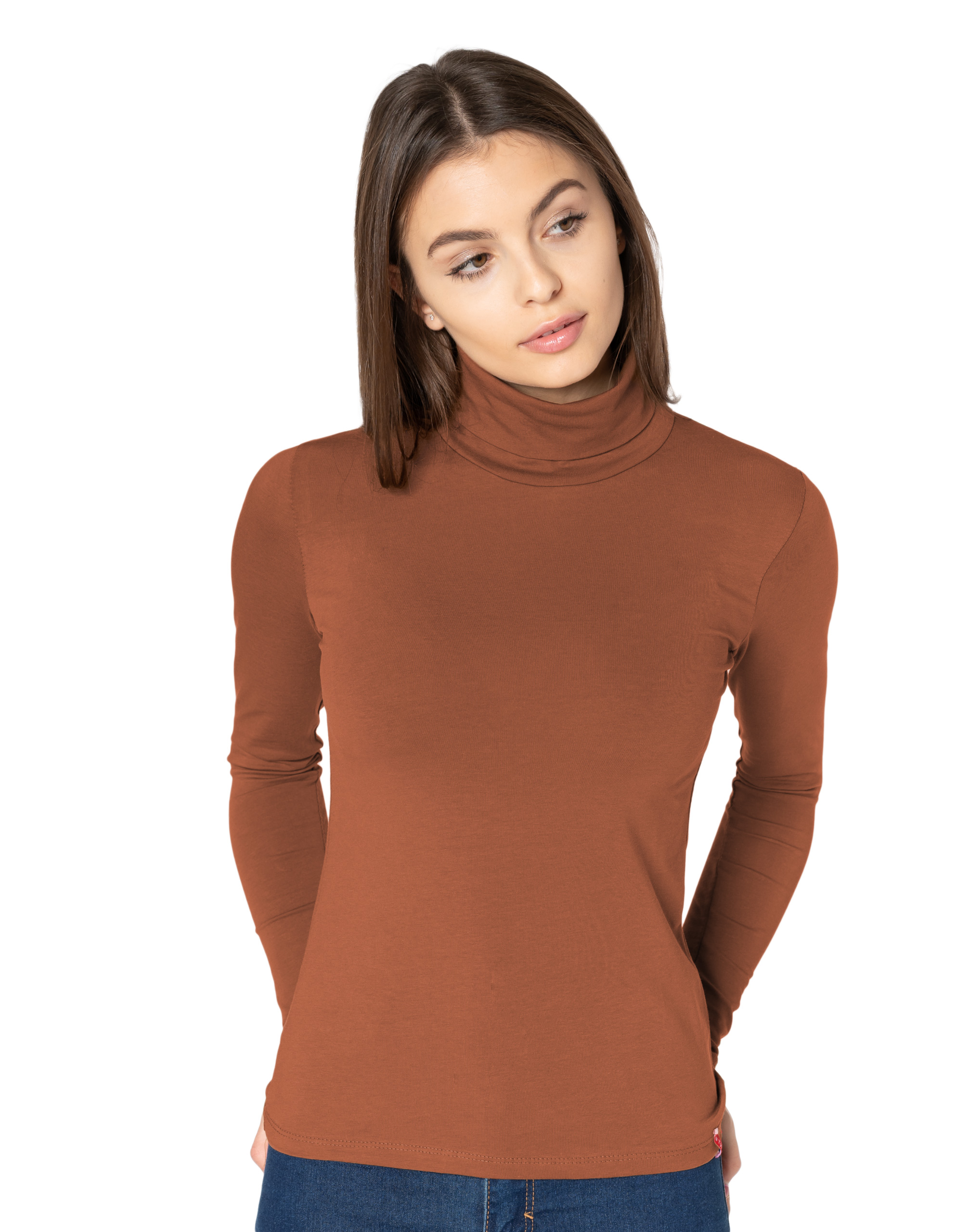 

Golf Damski Cienki Sweter Golfy 8112-16 r M/L