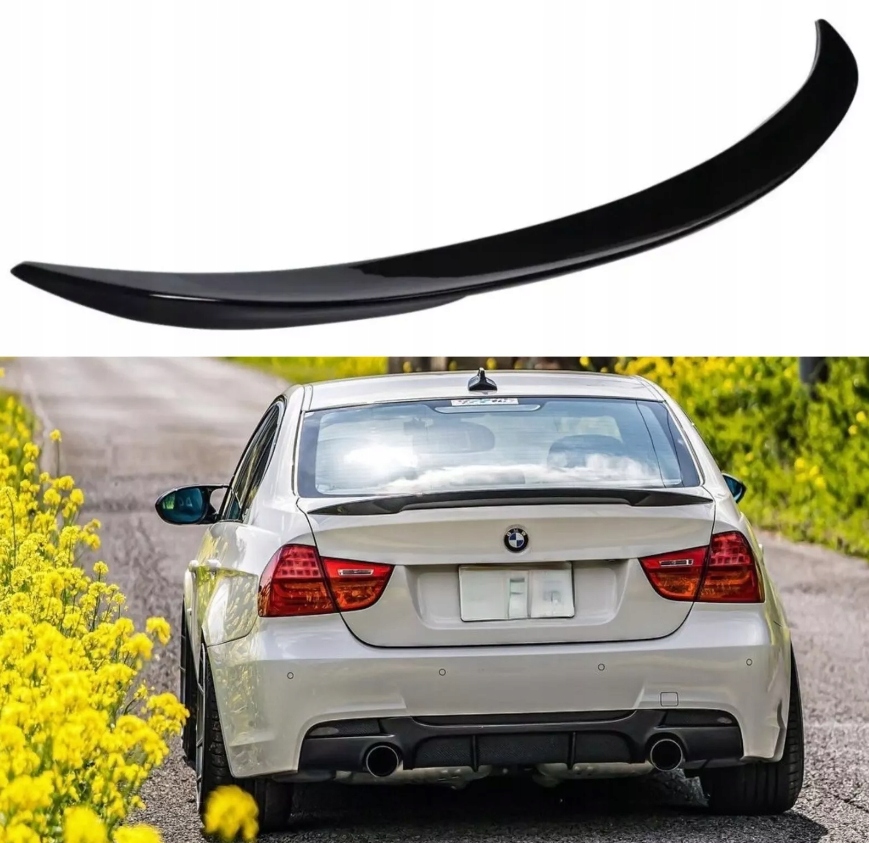 Spoiler Klapky Zavazadlového Prostoru Bmw E90 2005-2012 Letka Spoiler M Performance Černá