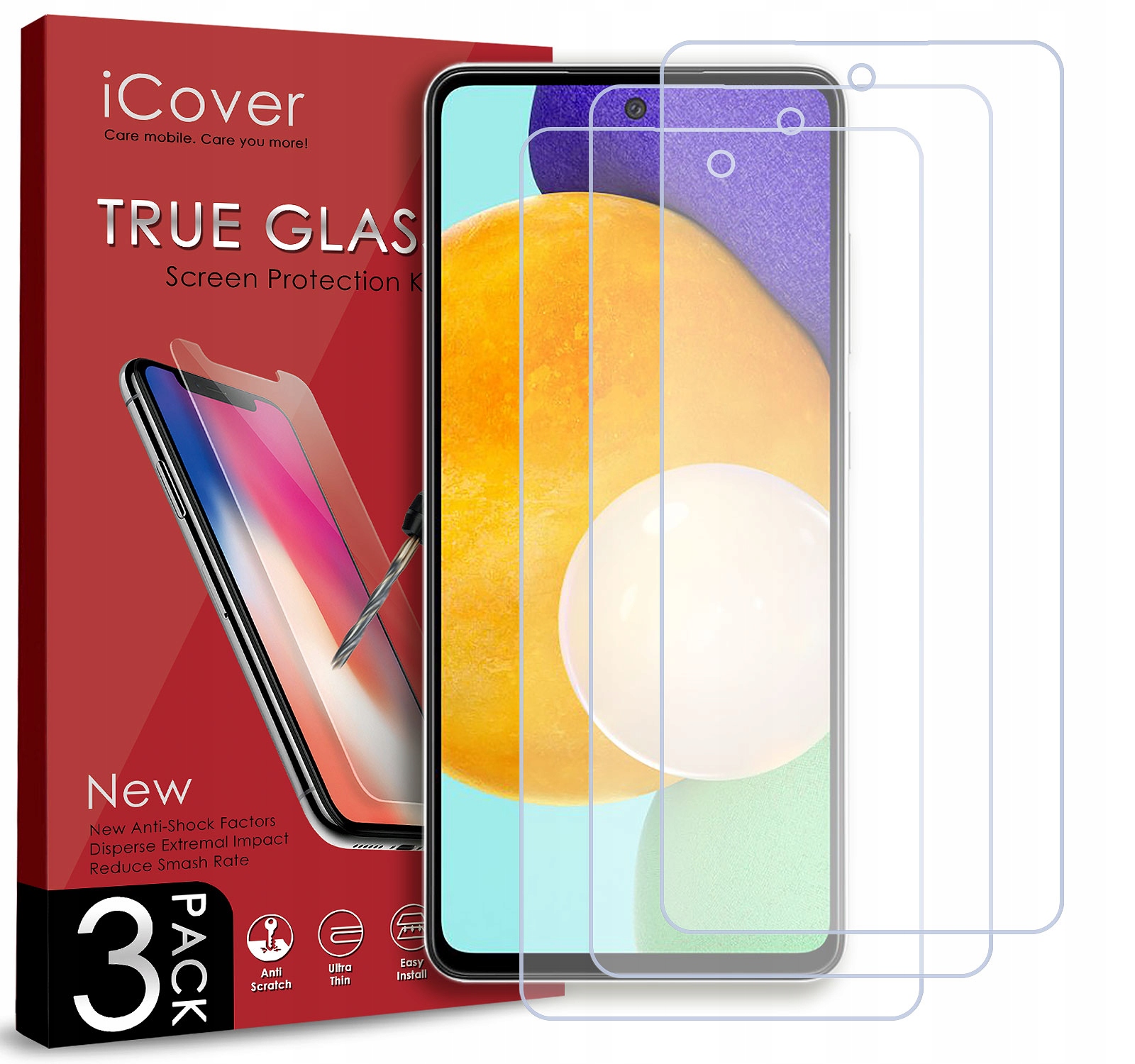 

3SZT Szkło Hartowane Do Samsung Galaxy A52 5G