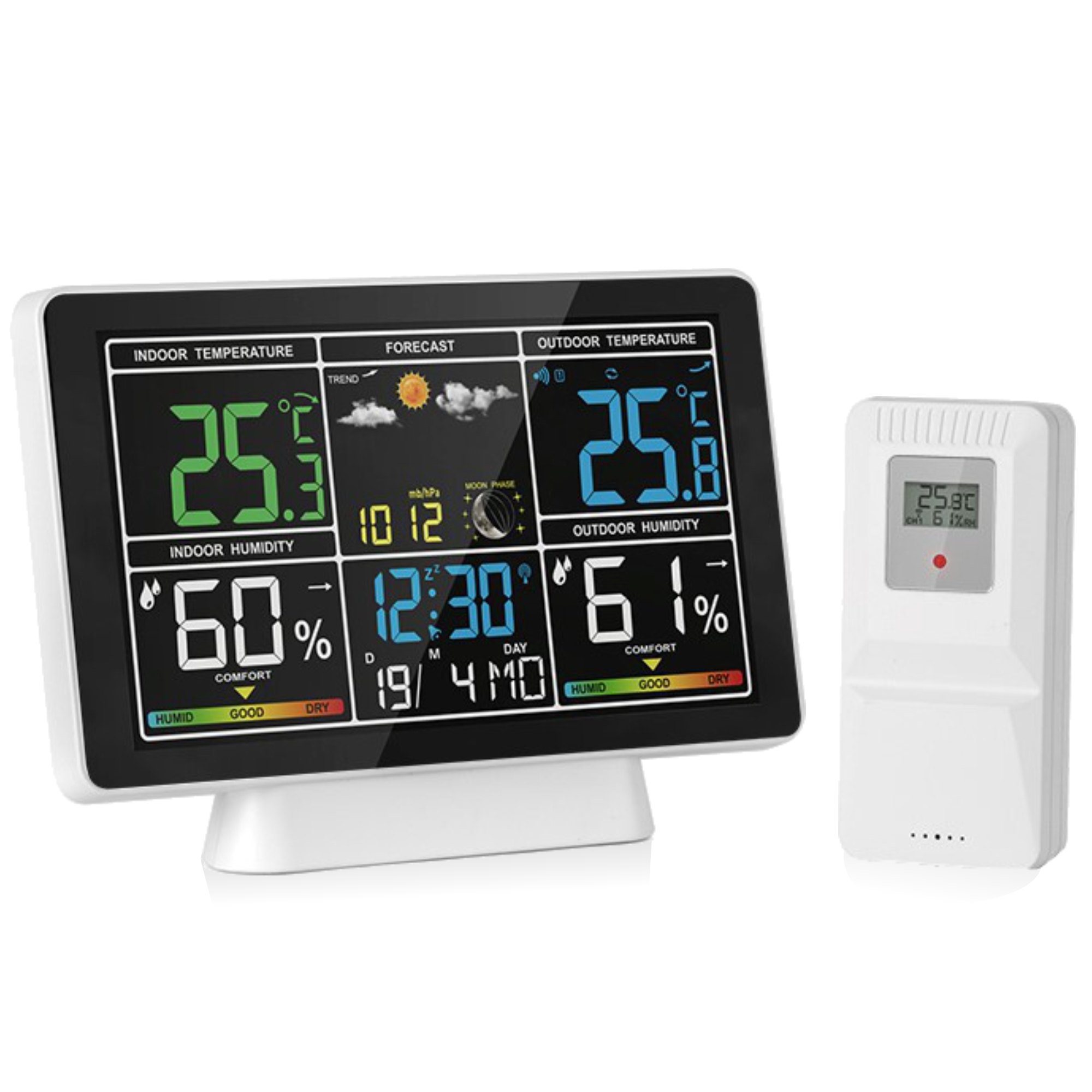 STACJA POGODY 3 CZUJNIKI PROGNOZA TEMPERATURA DATA Marka Benetech