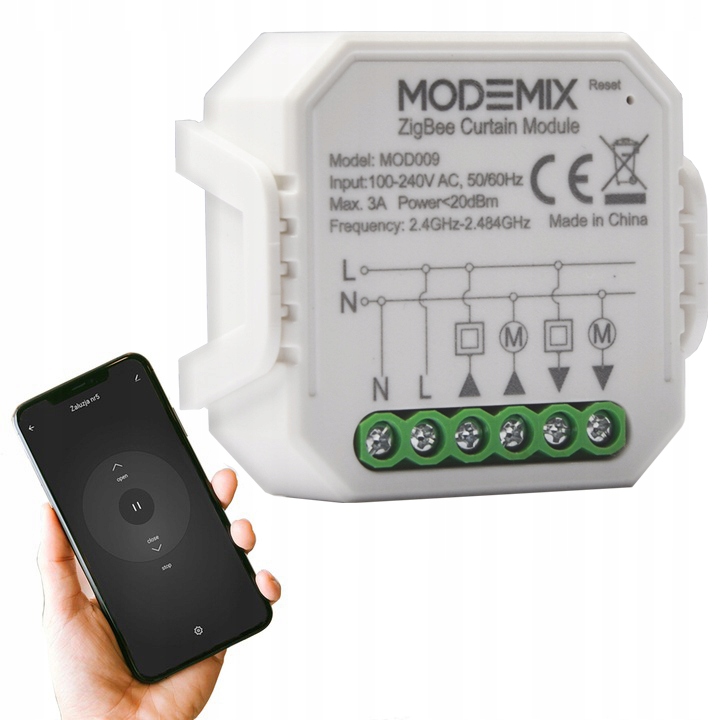 

Sterownik Rolet Zigbee Tuya Smart Home Dopuszkowy