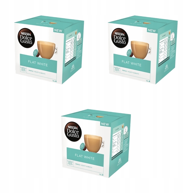 Nescafé Dolce Gusto Flat White Káva v kapslích 187,2 g X3