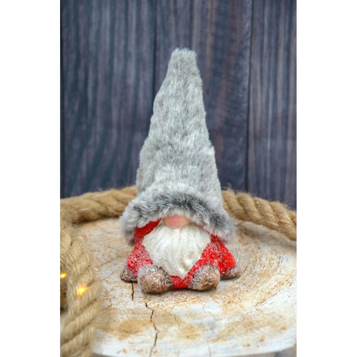 OZDOBA ŚWIĄTECZNA FIGURKA SKRZAT Z FUTRZANĄ CZAPKĄ 17CM Rodzaj figurka