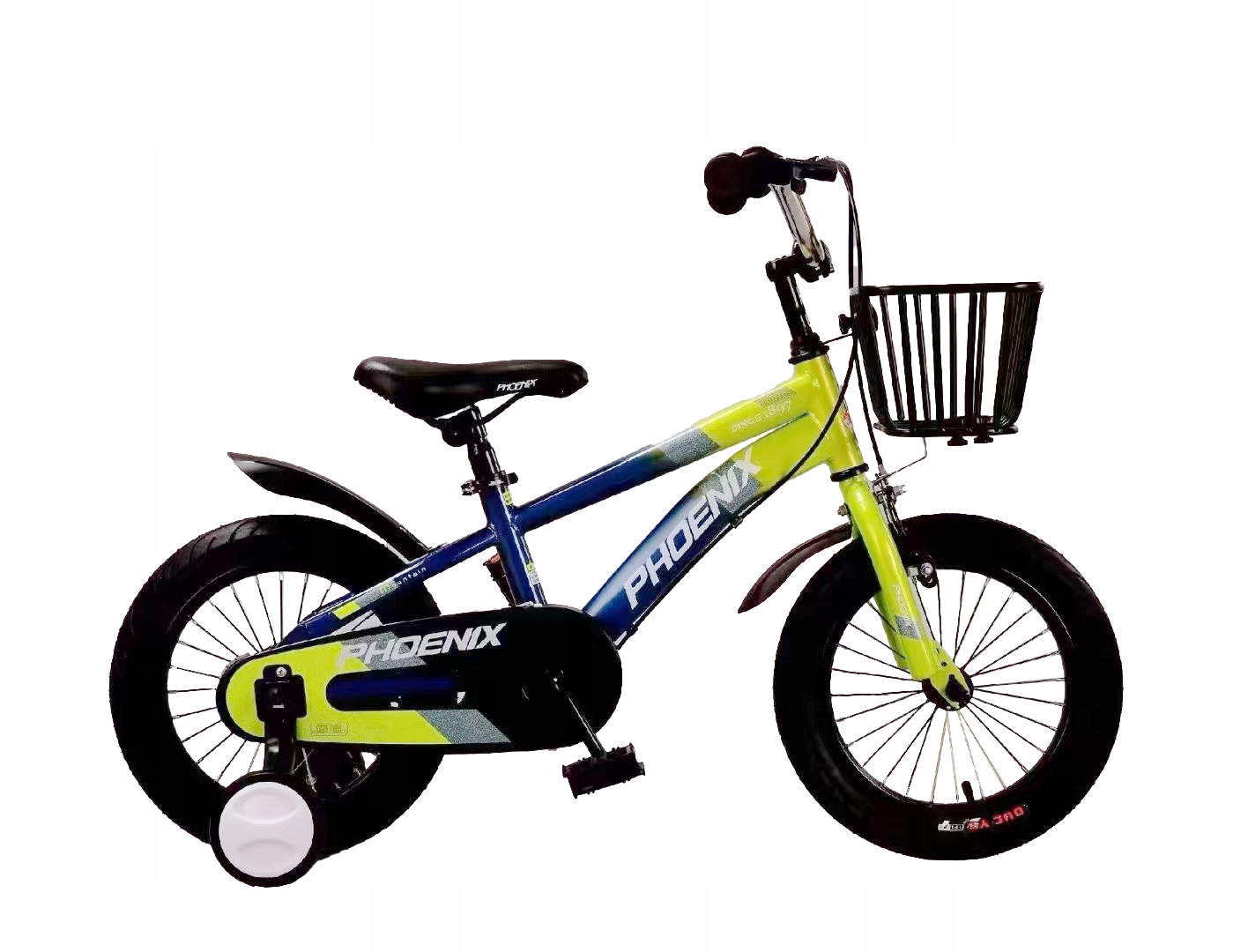 Rower Dziecięcy Rowerek 12" Cali Bmx Koszyk Kółka Boczne Prowadnik