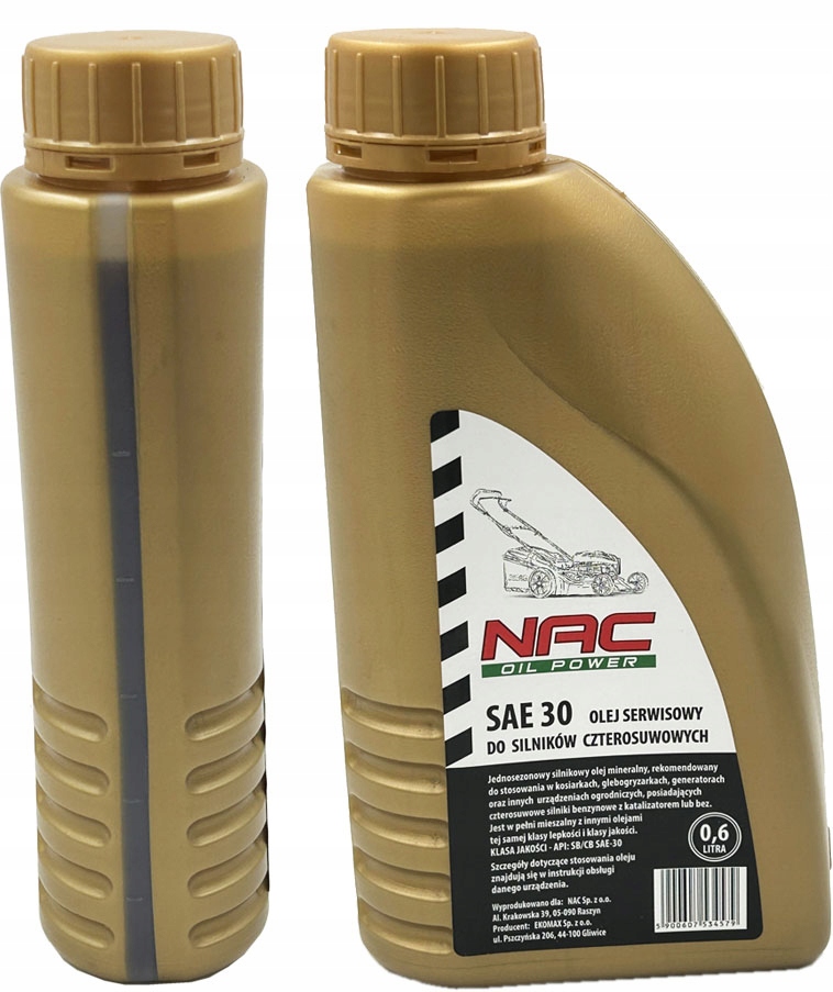 OLEJ FILTR ŚWIECA DO KOSIARKI NAC T475 T575 T675 Typ olej