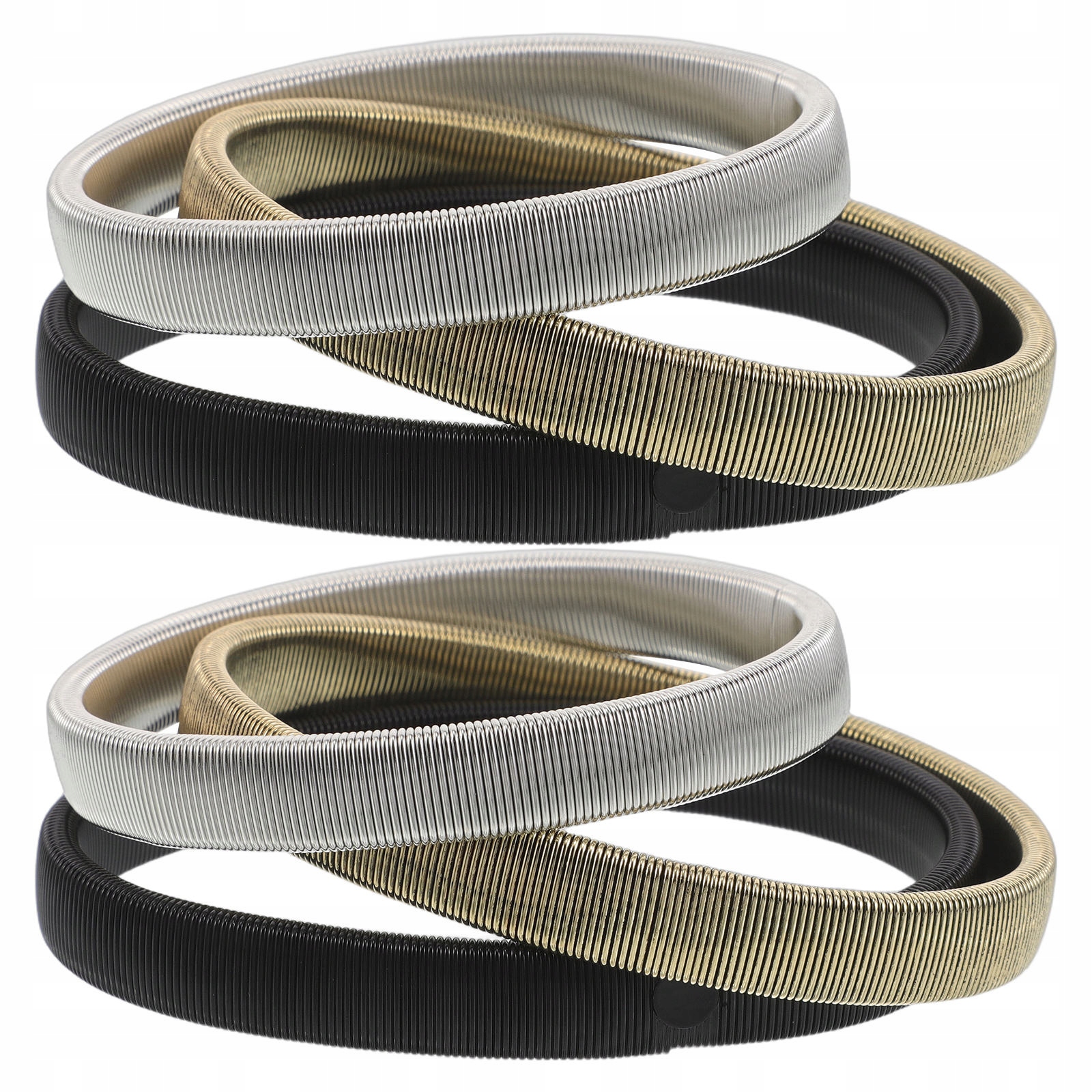 6 SZT. METALOWE REGULOWANE OPASKI NA RĘKAWY KOSZULI