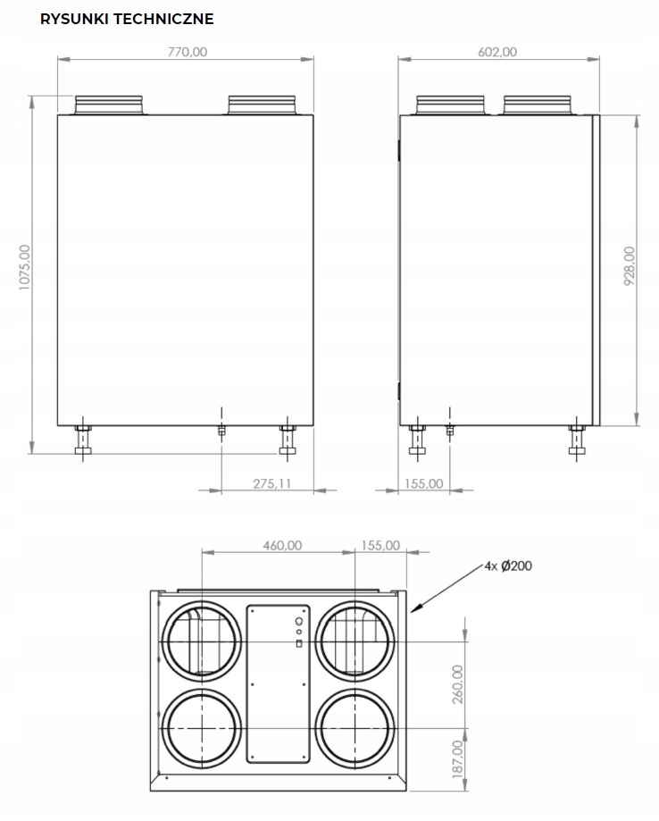 Rekuperator Air Exert 400 C Rekuperacja Centrala Rodzaj rekuperator