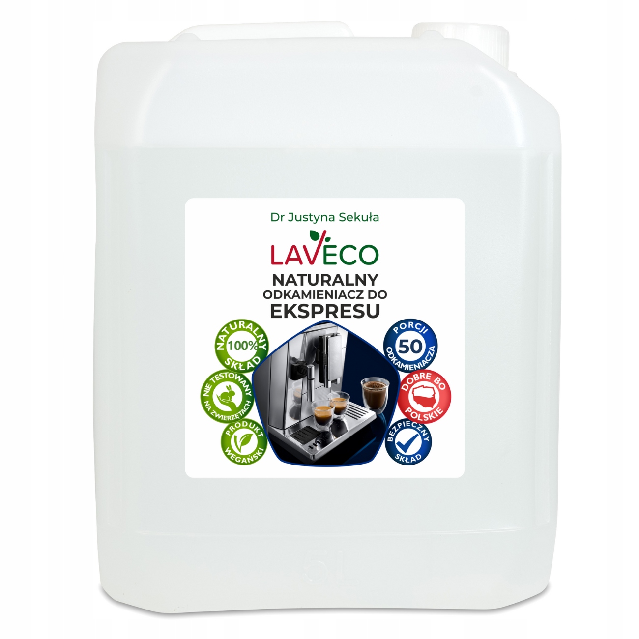 Levně Laveco Přírodní odvápňovač do kávovaru 5 l
