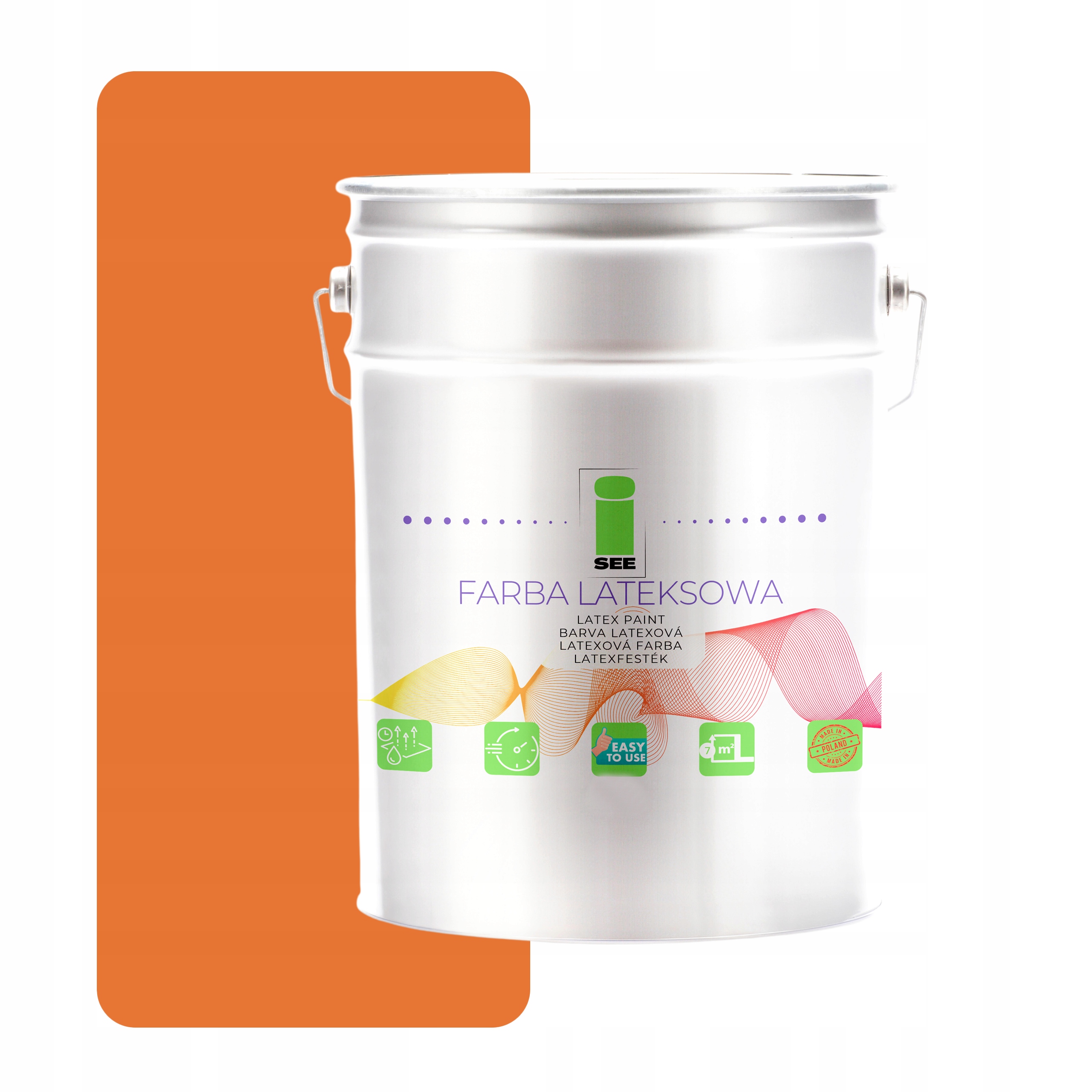 Latexová Farba Na Steny 5 L I See Hypoalergénna Oranžová Priedušná