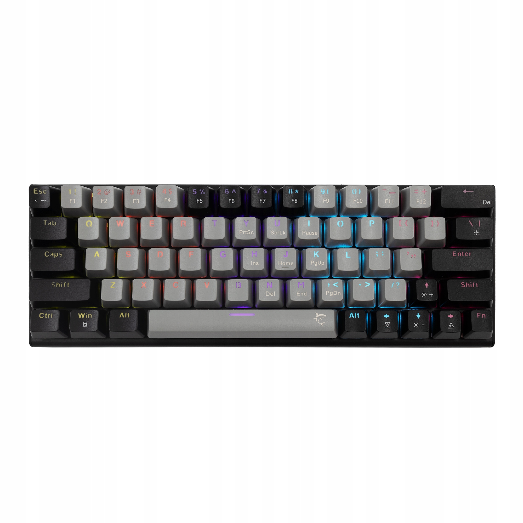 Mechanická klávesnice White Shark Wakizashi 2! Red Switch Šedo-černá Rgb