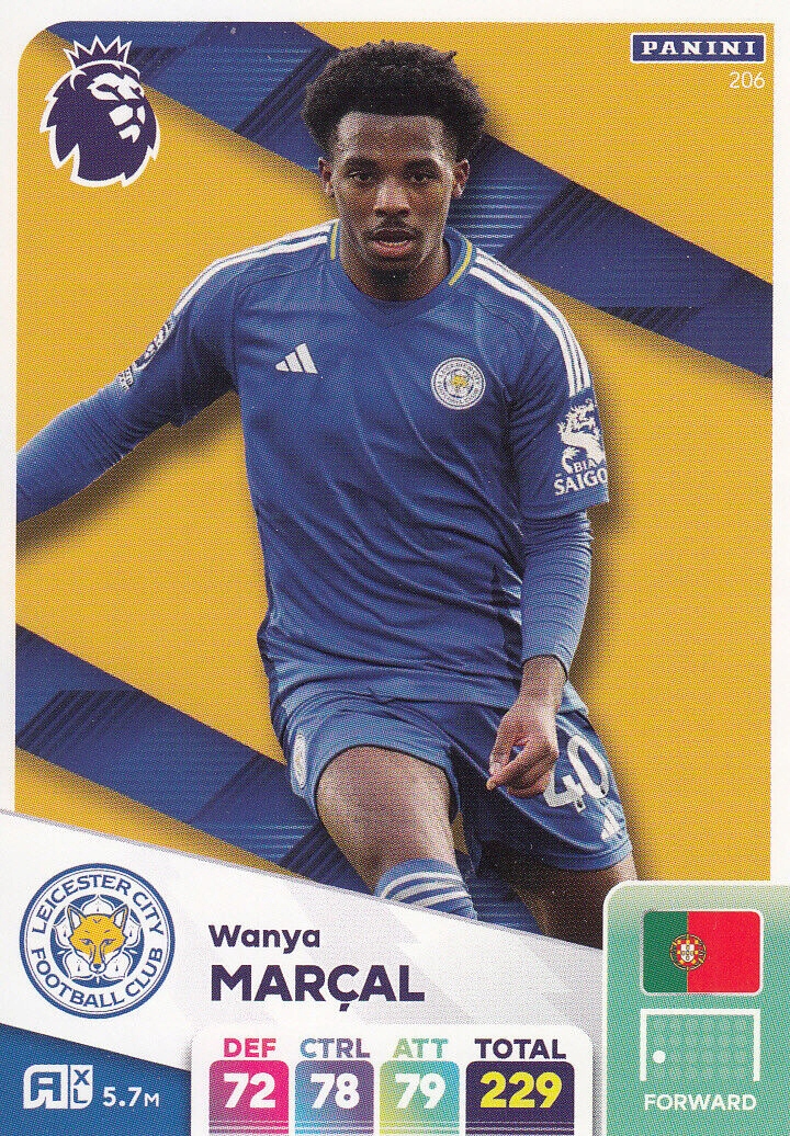 Premier League 2025 Base Card Wanya Marcal 206