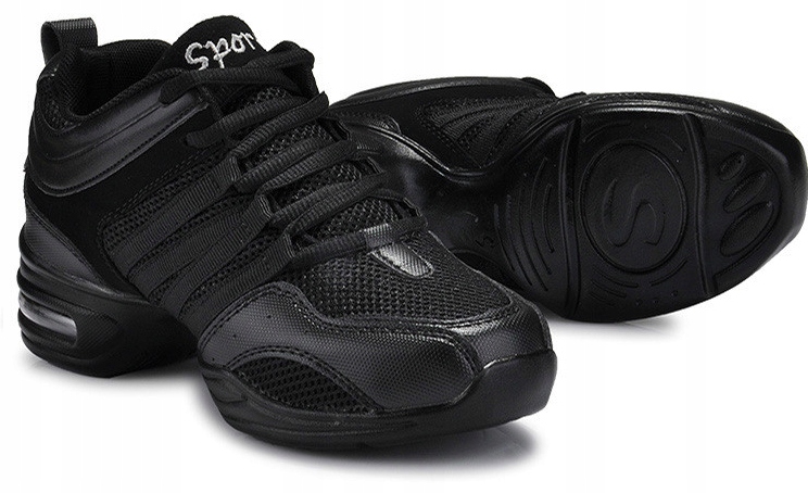 BUTY DO TAŃCA NOWOCZESNEGO TRENINGOWE SPORTOWE Model A41 - BLACK