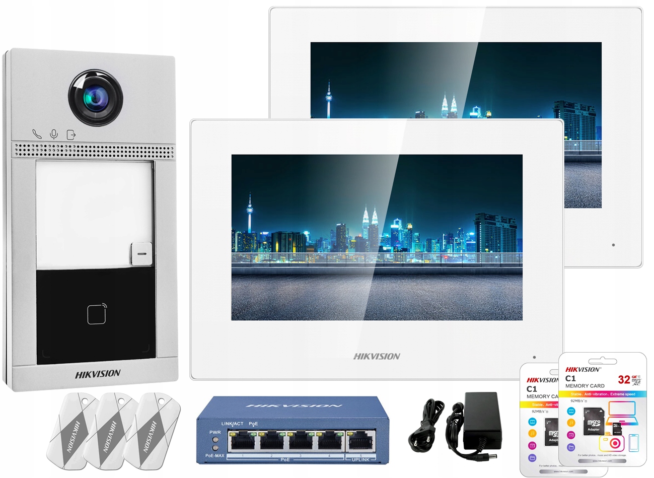 

Wideodomofon Hikvision DS-KIS604-S Ip Furkta Brama