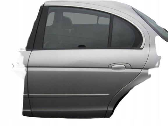 JAGUAR S-TYPE 4D SEDAN DRZWI LEWE TYLNE - GOŁE - BEZ RDZY - SREBRNE MDZ