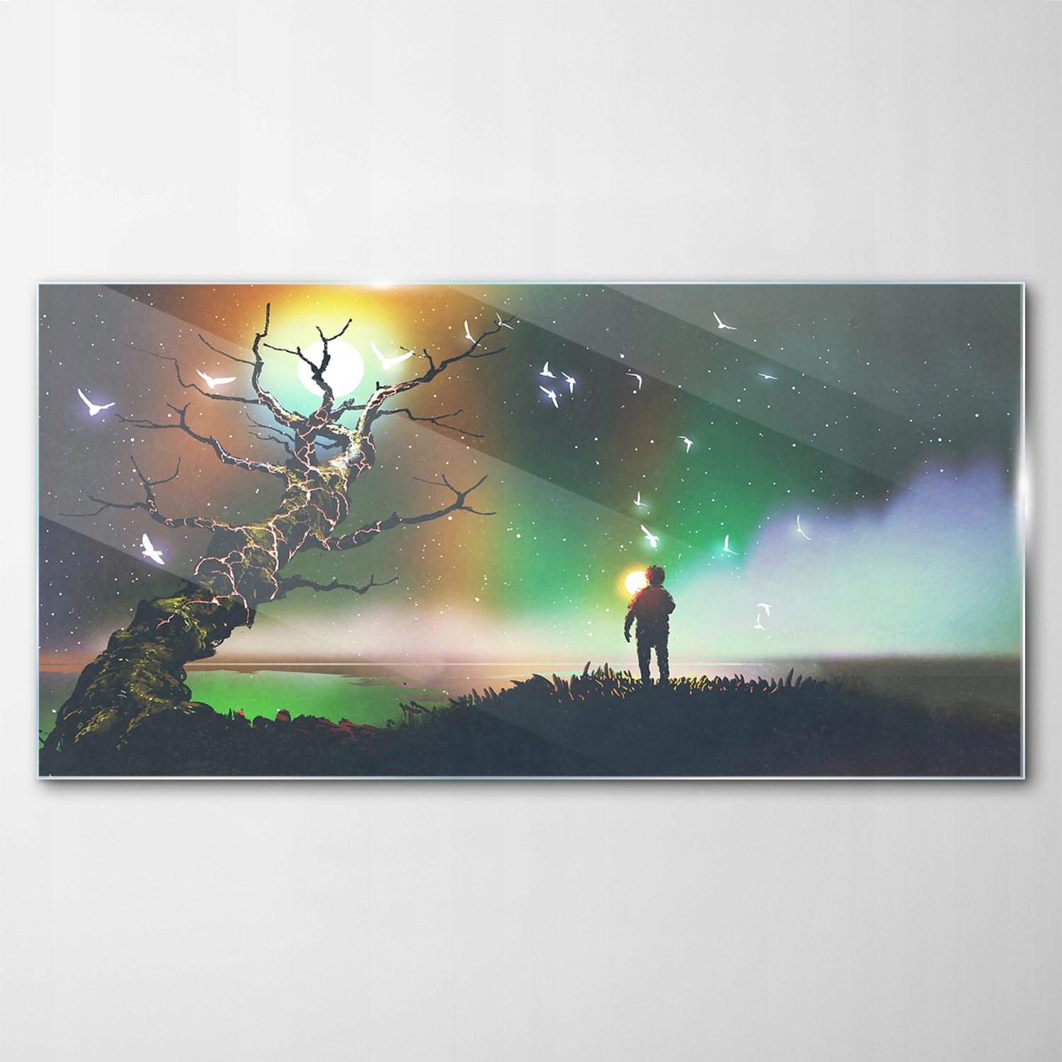 

Hartowany Obraz Szklany Noc Chłopiec Piłka 140x70