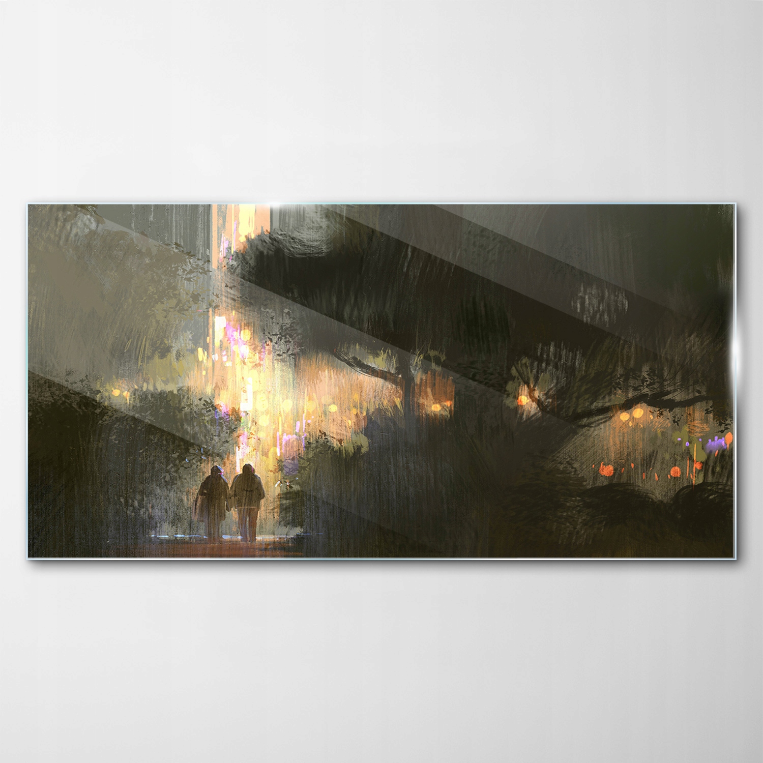 

Obraz Szklany Dekor Krajobraz Miasto Park 100x50