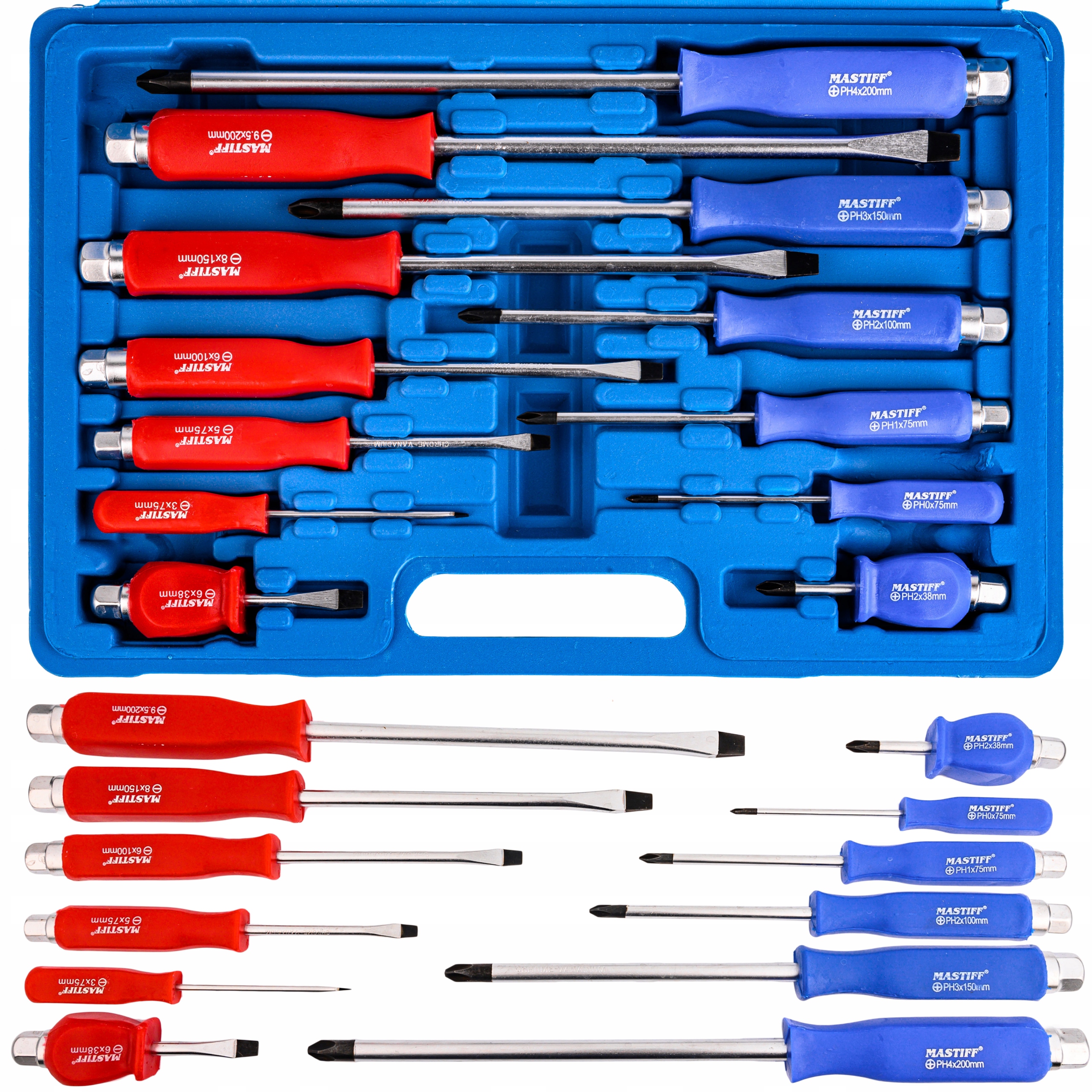 ZESTAW ŚRUBOKRĘTÓW DO POBIJANIA WKRĘTAKI 12el PH2 Kod producenta bit25