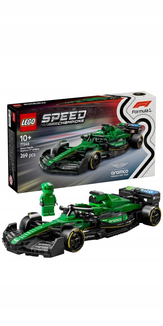 Lego Speed Champions Aston Martin Aramco F1 Amr24 Závodní Auto 77245