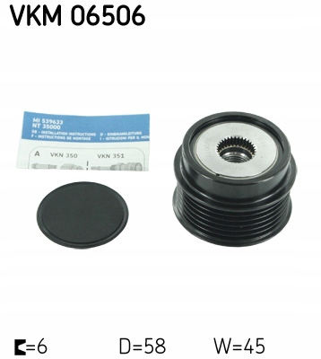 SKF SPRZĘGŁO ALTERNATORA VKM 06506 Producent części SKF