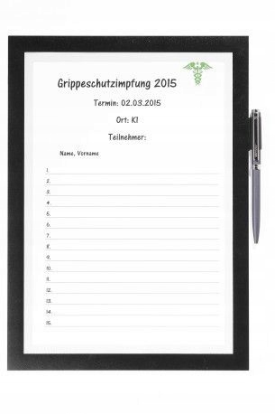 Samoprzylepna ramka magnetyczna Duraframe Notes A4 z miejscem na długopis Format papieru A4